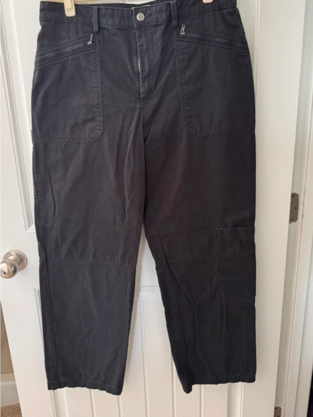 H&M Black Cargo Work Trousers